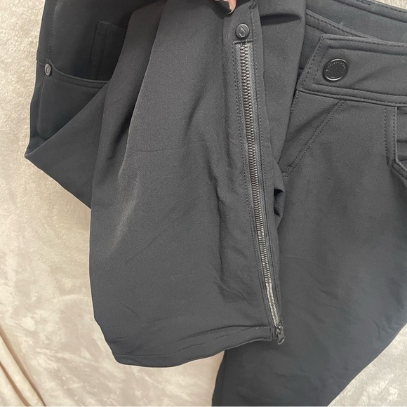 Volcom Battle Stretch Pants Womens Skinny Fit Snow Ski Zip Tech Flare black M - Picture 7 of 11